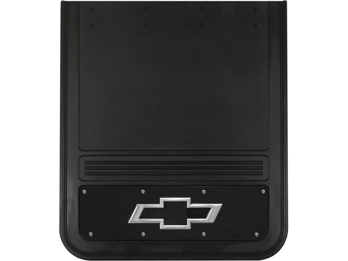 DSI Automotive Gatorback Mud Flaps Chevrolet Black Bowtie Black Wrap