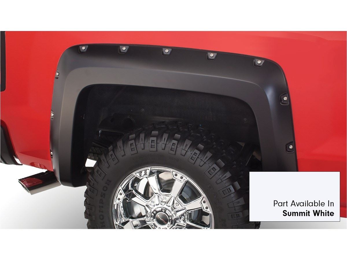 DSI Automotive Bushwacker Pocket Style Fender Flares Summit White