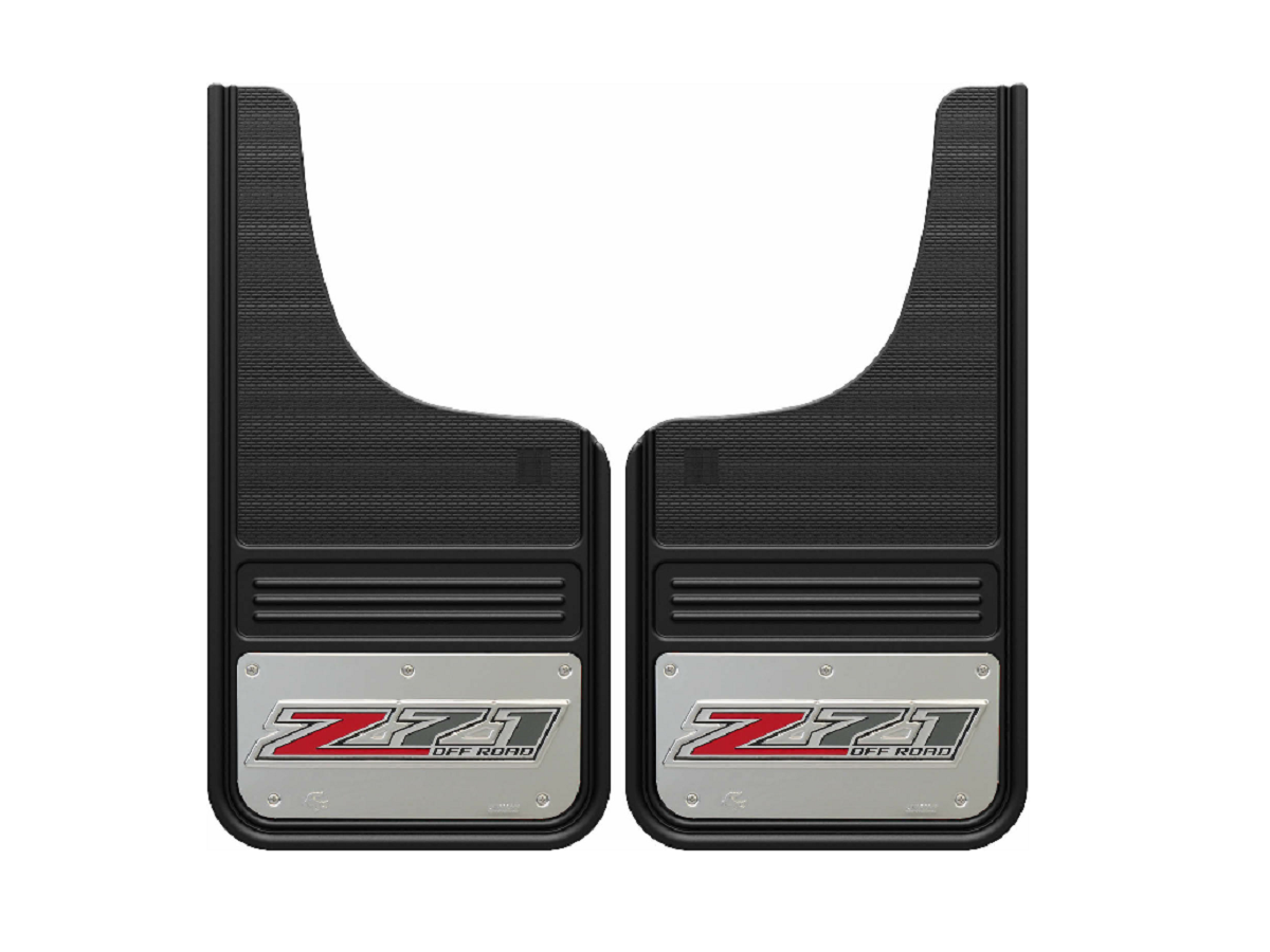 DSI Automotive Gatorback 12x23 Z712 Red/Blk CUT Mud Flaps