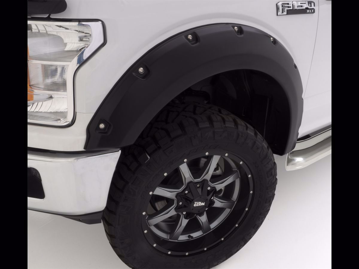 DSI Automotive Bushwacker Pocket Style Painted Fender Flares Front
