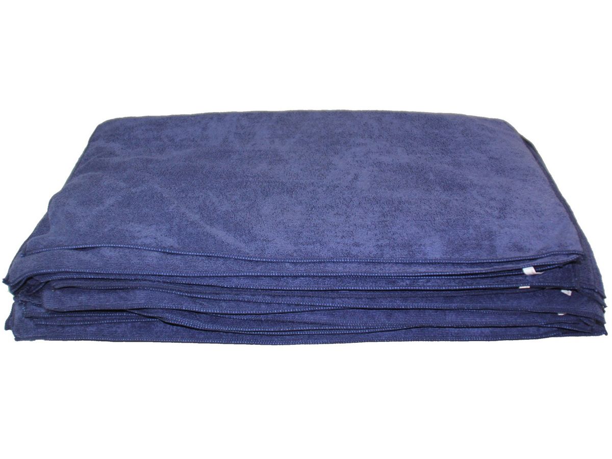 Detail Supply Co Bulk Deluxe Microfiber Towels Blue 50 Pack