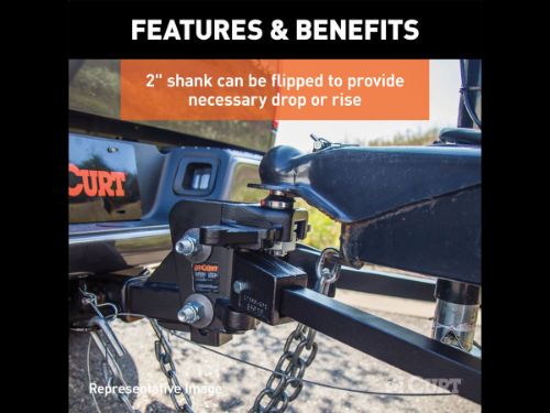 DSI Automotive - Curt Weight Distributing Hitch Trunion Bar - 10000lbs