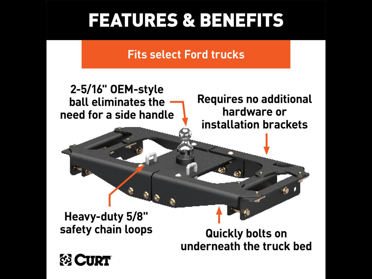 DSI Automotive - Curt Manufacturing OEM Style Gooseneck ...