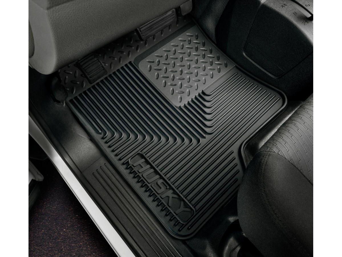 DSI Automotive Husky Heavy Duty Front Floor Mats Black